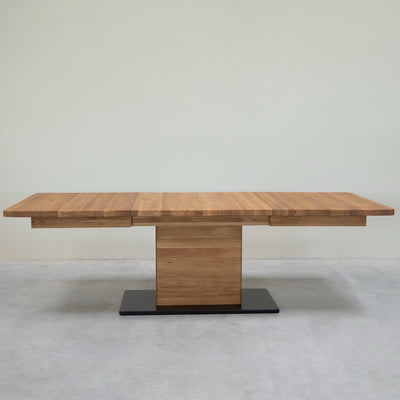NordicStory Mesa de comedor extensible de madera maciza roble Bremen, 160-250 x 90 x 75 cm.