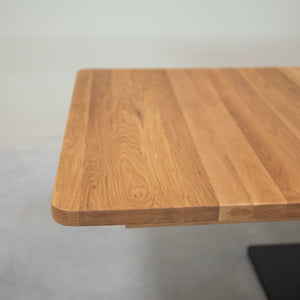 NordicStory Mesa de comedor extensible de madera maciza roble Bremen, 160-250 x 90 x 75 cm.