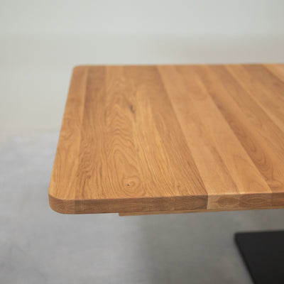 NordicStory Mesa de comedor extensible de madera maciza roble Bremen, 160-250 x 90 x 75 cm.