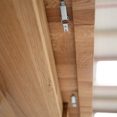NordicStory Mesa de comedor extensible de madera maciza roble Bremen, 160-250 x 90 x 75 cm.