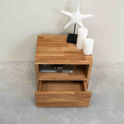 Roble.Store Mesita de noche de madera maciza de roble