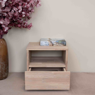 Roble.Store Mesita de noche de madera maciza de roble