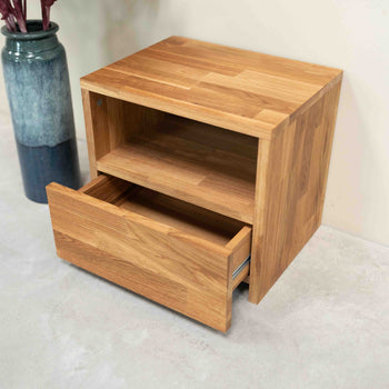 Roble.Store Mesita de noche de madera maciza de roble