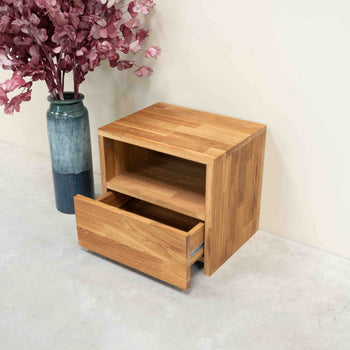 Roble.Store Mesita de noche de madera maciza de roble