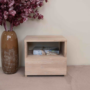 Roble.Store Mesita de noche de madera maciza de roble
