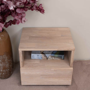 Roble.Store Mesita de noche de madera maciza de roble