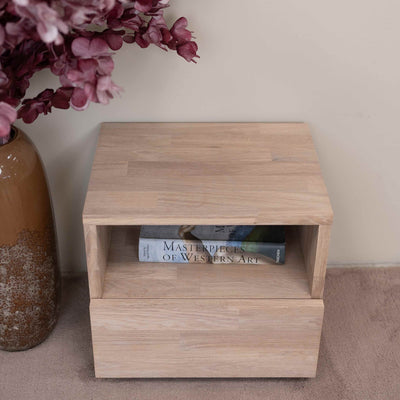Roble.Store Mesita de noche de madera maciza de roble