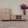 NordicStory Mueble de TV de madera maciza de roble sostenible