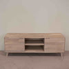 NordicStory Mueble de TV de madera maciza de roble sostenible