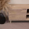 NordicStory Mueble de TV de madera maciza de roble sostenible