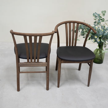 VESKOR Pack de 2 o 4 Sillas de Comedor de Madera Maciza de Roble Dagmar