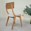 VESKOR Pack de 2 o 4 Sillas de Comedor de Madera Maciza de Roble Lucas, tapizado Gris o Beige