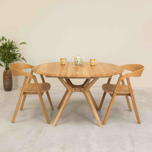 Pack de 2 o 4 Sillas de Comedor de Madera Maciza de Roble Knut | VESKOR