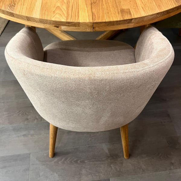 Sillón de roble macizo Ana com tapizado | VESKOR