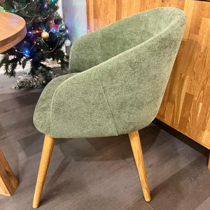 Sillón de roble macizo Ana com tapizado | VESKOR