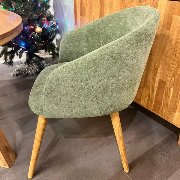 Sillón de roble macizo Ana com tapizado | VESKOR