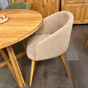 Sillón de roble macizo Ana com tapizado | VESKOR