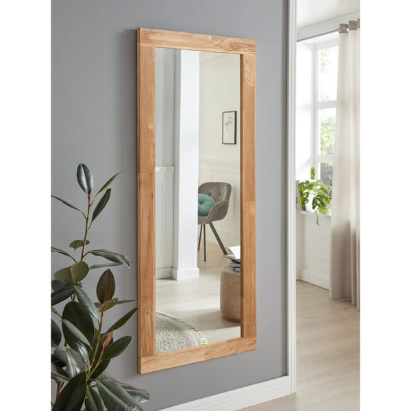 Espejo de madera maciza de roble Teramo, 50 x 2 x 120 cm. | NordicStory