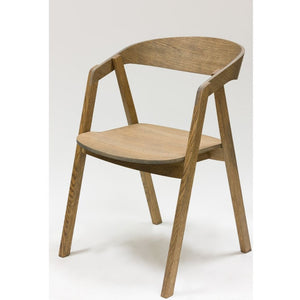 Veskor Pack de 2 o 4 Sillas de Comedor de Madera Maciza de Roble Knut Roble.Store