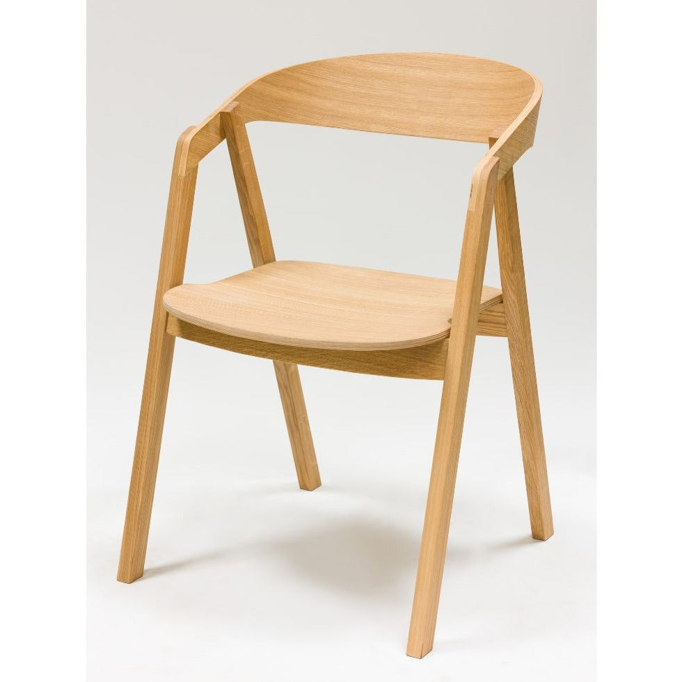 Veskor Pack de 2 o 4 Sillas de Comedor de Madera Maciza de Roble Knut Roble.Store