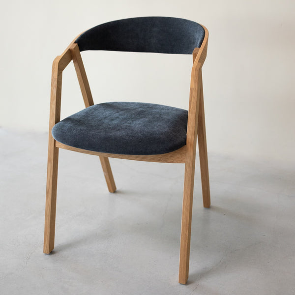 VESKOR Pack de 2 o 4 Sillas de Comedor de madera maciza de roble Knut, tapizado Beige/Gris Antracita