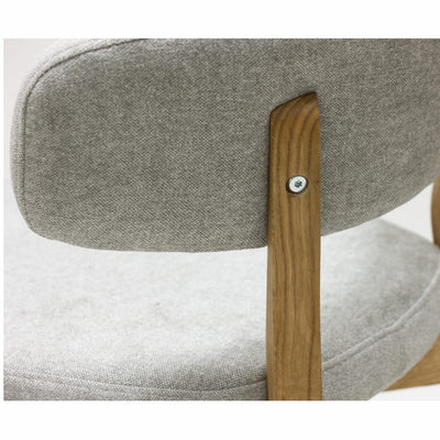 Veskor Pack de 2 o 4 Sillas de Comedor de Madera Maciza de Roble Claus, tapizado Gris o Marron Roble.Store