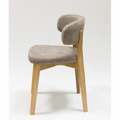 Veskor Pack de 2 o 4 Sillas de Comedor de Madera Maciza de Roble Claus, tapizado Gris o Marron Roble.Store