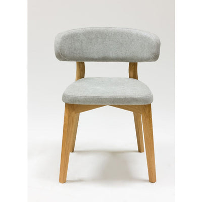 Veskor Pack de 2 o 4 Sillas de Comedor de Madera Maciza de Roble Claus, tapizado Gris o Marron Roble.Store
