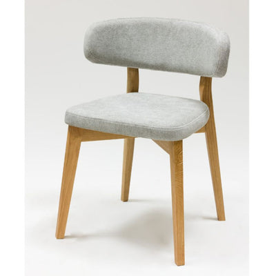 Veskor Pack de 2 o 4 Sillas de Comedor de Madera Maciza de Roble Claus, tapizado Gris o Marron Roble.Store