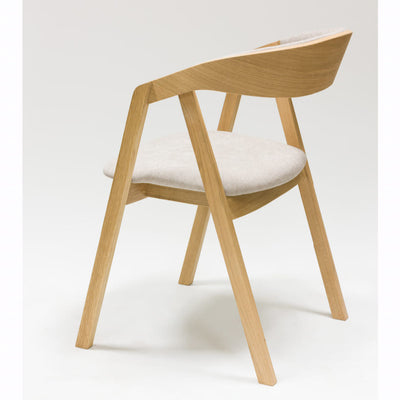 VESKOR Pack de 2 o 4 Sillas de Comedor de madera maciza de roble Knut, tapizado Beige/Gris Antracita Roble.Store