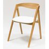 Veskor Pack de 2 o 4 Sillas de Comedor de Madera Maciza de Roble Oscar, tapizado Blanco Roble.Store