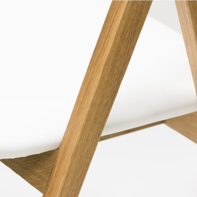Veskor Pack de 2 o 4 Sillas de Comedor de Madera Maciza de Roble Oscar, tapizado Blanco Roble.Store