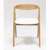 Veskor Pack de 2 o 4 Sillas de Comedor de Madera Maciza de Roble Oscar, tapizado Blanco Roble.Store