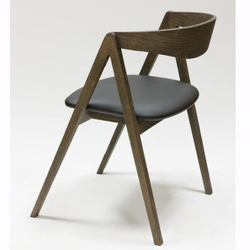 Veskor Pack de 2 o 4 Sillas de Comedor de Madera Maciza de Roble Oscar, tapizado Negro Roble.Store