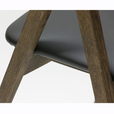 Veskor Pack de 2 o 4 Sillas de Comedor de Madera Maciza de Roble Oscar, tapizado Negro Roble.Store