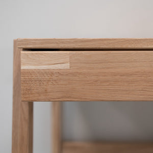 Mesa escritorio de madera maciza de roble Eric, 120 x 65 x 75 cm. | NordicStory