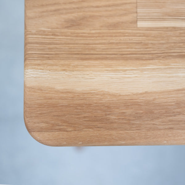 Mesa escritorio de madera maciza de roble Ana, 120 x 65 x 84,5 cm. | NordicStory
