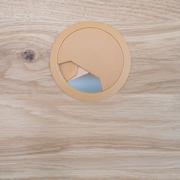 Mesa escritorio de madera maciza de roble Eric