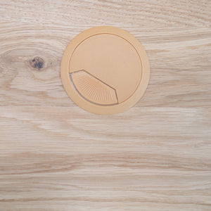Mesa escritorio de madera maciza de roble Eric