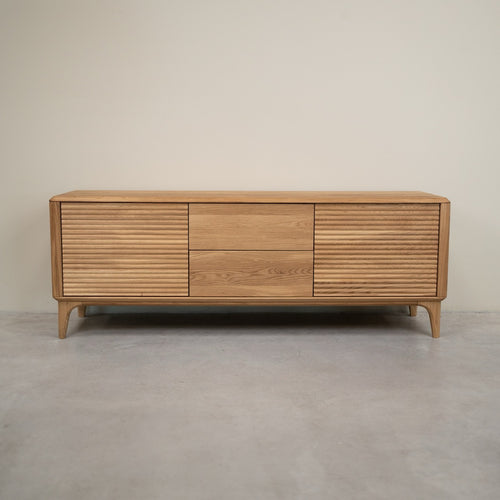 TV-meubel van massief eikenhout Oxford 3.2.2 | NordicStory