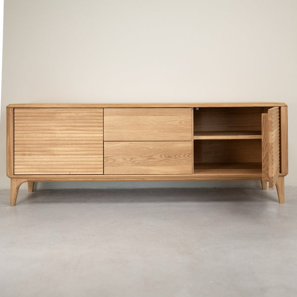 TV-meubel van massief eikenhout Oxford 3.2.2 | NordicStory