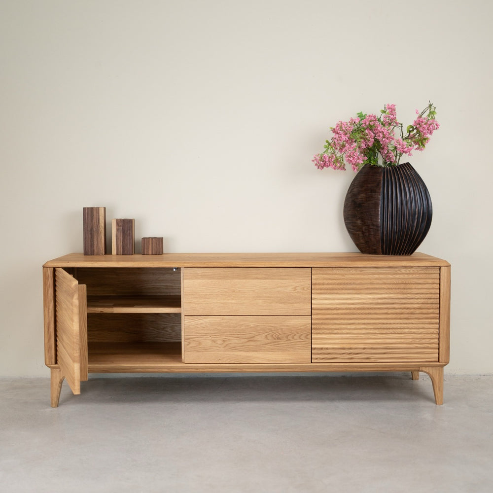 TV-Möbel aus massiver Eiche Oxford 3.2.2 | NordicStory