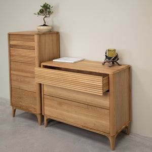 Comoda de madera maciza roble Oxford 5.1 | NordicStory