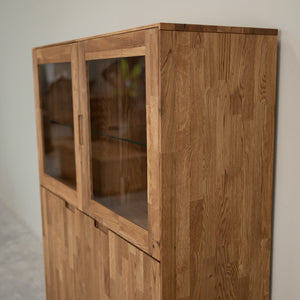 Escandi 3 solid oak display cabinet | NordicStory