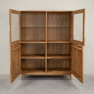 Escandi 3 solid oak display cabinet | NordicStory
