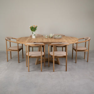 Set of 2 or 4 Lord Dining Chairs, Solid Oak Frame | NordicStoryNordicStory