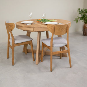 Valencia Extendable Solid Oak Dining Table | NordicStory
