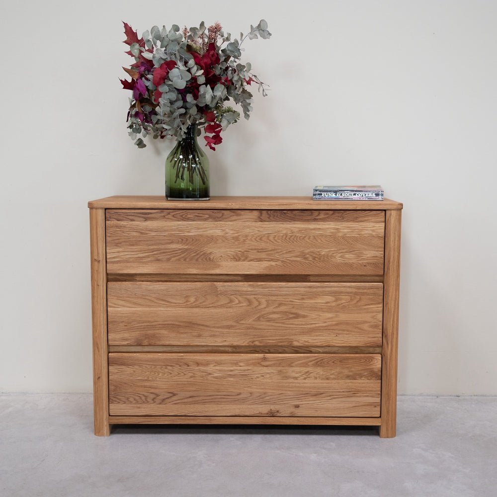 Aparador Cómoda de madera maciza de roble Elsa