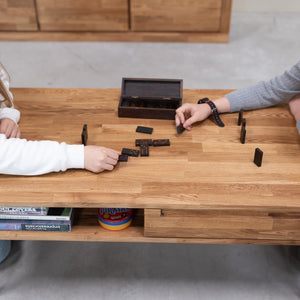 Mesa de centro de madera maciza de roble Escandi 8