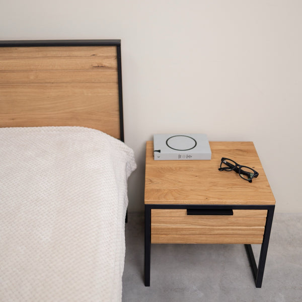 Runa solid oak bed | NordicStory